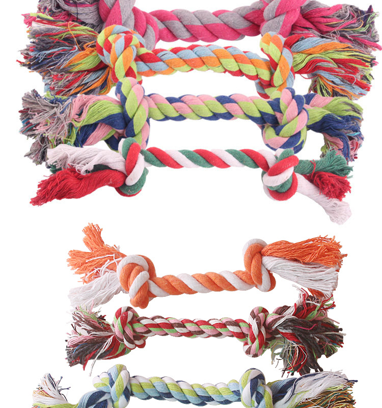 Pet Toy Hand-woven Set Chew Interactive Chew Cotton Dog Rope Toys Small Animals