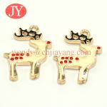 Hanging Plating Gold ColorCustomized round shape metal tag for handbags