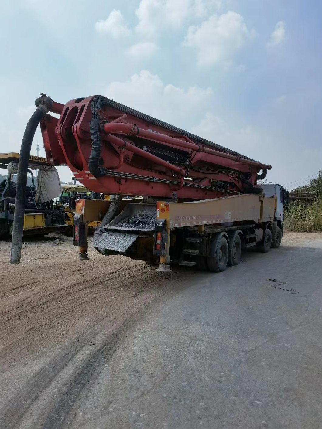 2019 Sy 56m Concrete Pump on Benz Truck Concrete Boom Pump