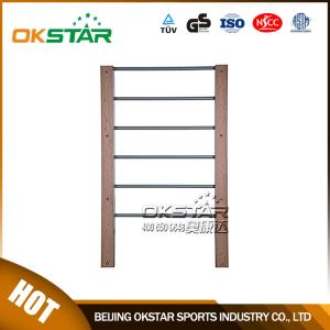 Quality outdoor gym equipment WPC materials based wall bars gymnastic bars for sale wholesale