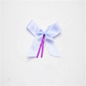 Quality Candy Packing Mini Satin Ribbon Bows Light Purple Color 2 - 100MM Width wholesale