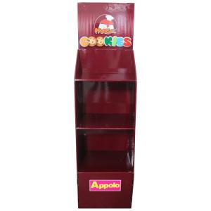 Quality Cookies Cardboard Shipper Display SGS / RoHs Certification Dark Red Color wholesale
