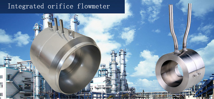 Stainless Steel Pipe High Pressure Air Flow Meter , Integration Orifice Flowmeter