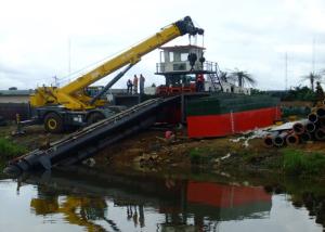 Quality Mud Sediment Gravel Cutter Suction Dredger With Pump Booster Station wholesale