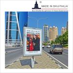 Stainless Steel 6pcs Poster 30W Lamp Post Light Box