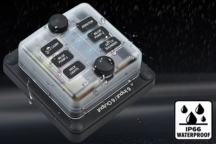 Waterproof Car Fuse Car Boat 6 Way 6P 6 Position Bracket 12v 24v Blade Modified Terminal Fuse Box LED Light Fuse Block Holder