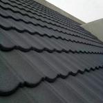 Shingle Roof Tiles 0.4mm AZ40 Tiger/Black/Black White Stone Coated Metal Tile 50