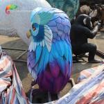 Programmable Fiberglass Animatronic Owl For Amusement Park