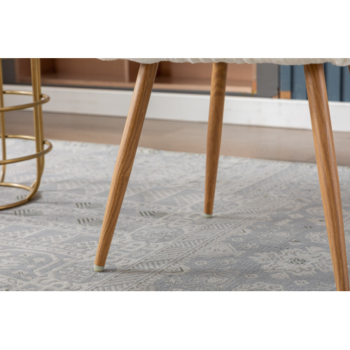 Set of 2 Modern Nordic Design Comfortable Dining Chairs with Iron Metal Legs Product Size 23.23*18.11*31.1" Upholstered