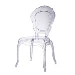Princess Chevalier Chairs Crystal Clear Plastic Resin Acrylic Chiavari Chair