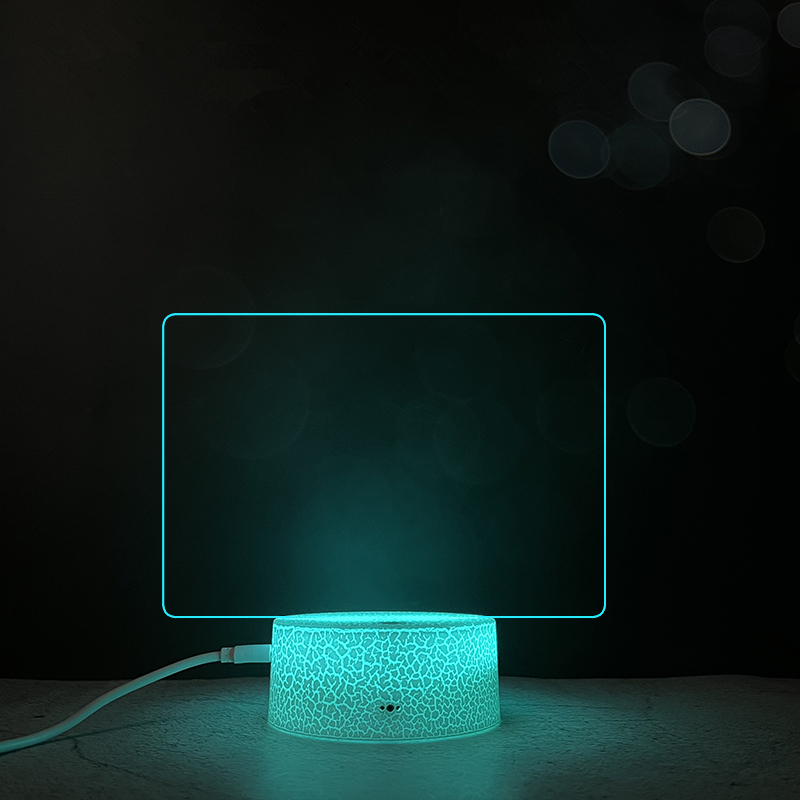 Creative Gifts Girl Bedroom Sleeping Lamp Cute Soft Light Desk Lamp 3D Night Light Message Board