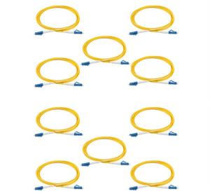 Quality 10 Pack Single Fiber Optic Patch Cord LC To LC 2.0mm LSZH 9/125 2 Meters wholesale