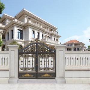 Quality Courtyard Sliding Glass Aluminium Fence Gate Doors Automatic Opening wholesale