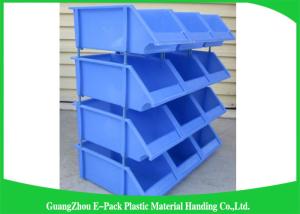 Quality Industrial Plastic Storage Boxes , Stackable Recycled Commercial Storage Bins wholesale