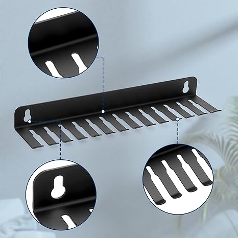 Cable Management with Bolt Inserting Type Cable Hooks 11 Cable Slots Iron Cable Racks