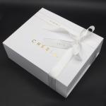 Hot Foil Gold Logo Folding Gift Box Cardboard Carton Collapsible Packaging Boxes
