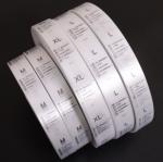 Washable Clothing Care Label Customized Cotton Satin Nylon Taffeta Material