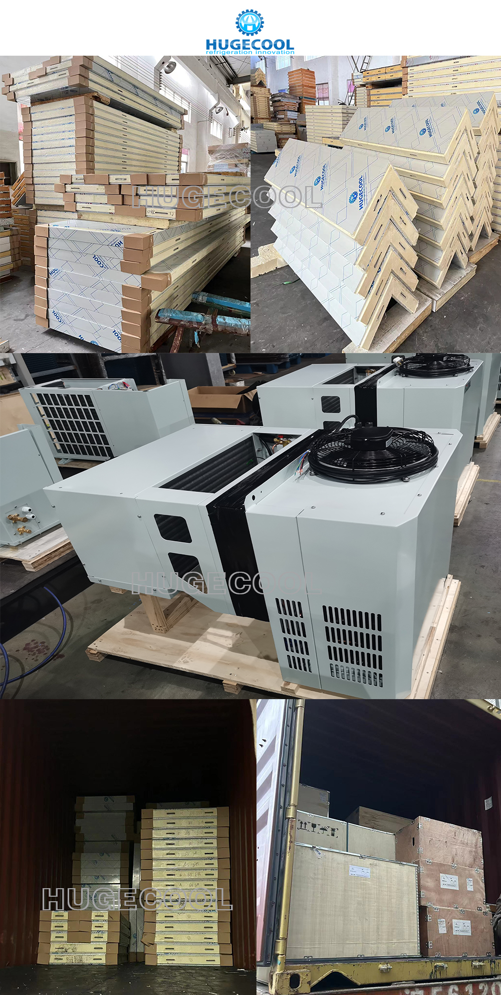 Walk In Cold Room Storage With Electricity Refrigeration Equipment