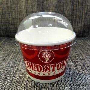 Quality Printed Gelato Paper Ice Cream Cups Eco Friendly Printing Double - Side wholesale