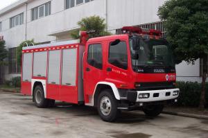 Quality Original Two Row Five Seats Cab 139KW 3500 Kg Water &amp; Foam Tanker Fire Trucks wholesale