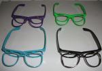 Thicken Lense 3D Fireworks Glasses , Plastic Diffraction Glasses