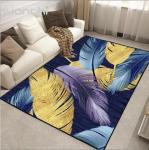 Feather Pattern polyester Fiber Living Room Floor Carpet Special Style