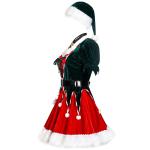 Women's Holiday Party Stage Show Dress and Cosplay Set for Christmas Performance