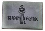 Private Custom Embossed Leather Patches For Jeans / Garment / Bag