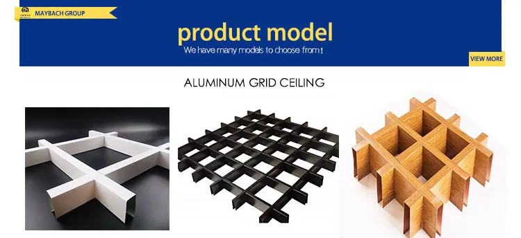 Aluminum Open Cell Ceiling Grid System For Interior Decoration