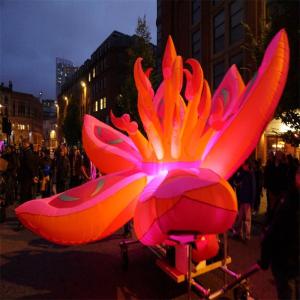 Quality Festival Advertising Inflatables Flower Wedding Decoration With LED Changing Light wholesale