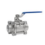 3PC Stainless Steel Welded Ball Valve Customizable for Customer Requirements