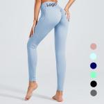 Women's Push Up Nylon Lycra Seamless Custom Plus Size Pants & Jeans Logo Sport