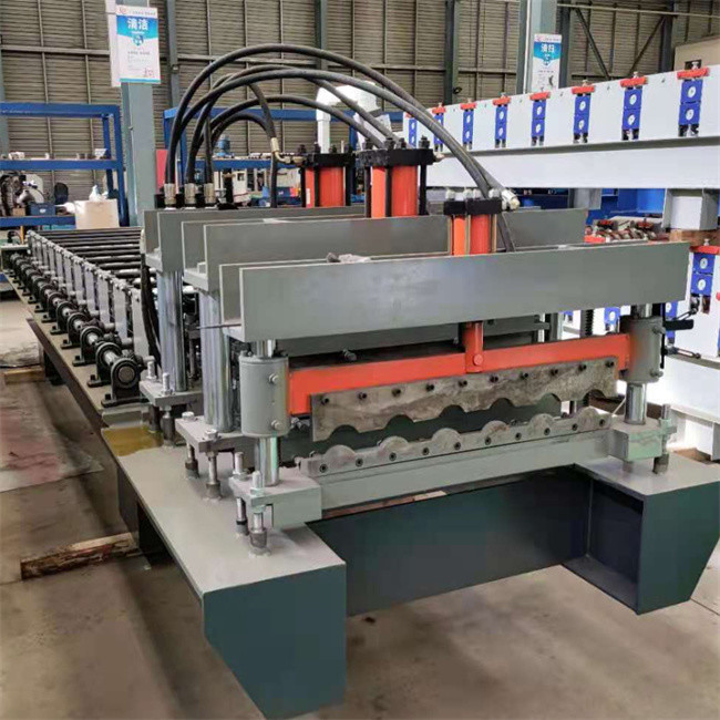 Color steel glazed tile roll forming machine glazed sheet making machine 0.3mm-0.8mm