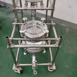 Quality 10L 20L 50L 100L 150L 200L Laboratory Chemical Reactor Jacketed Double Layer Glass Stirred Tank Reactor wholesale