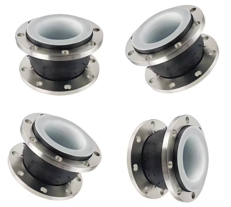 ANSI 150LB Galvanized Flange Single Arch Compensator PTFE Connection Flexible Rubber Joint