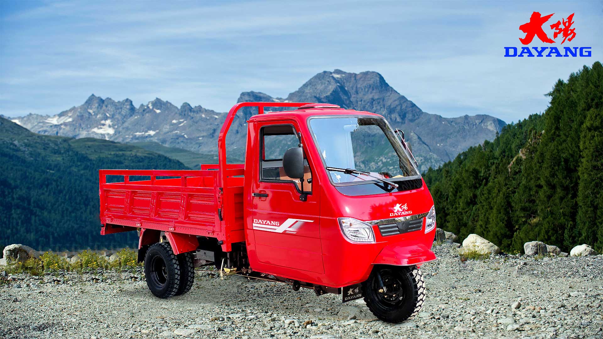 Design DAYANG 2022 Closed Body Type 1000W Trike Tuk Tuk Lifan Motorcycletuk Tricycle