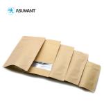 Smell Proof Mylar Custom Printed Kraft Paper Bags Degradable Aluminum Foil No