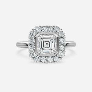 Quality Lab Grown Diamond Wedding Band VVS Clarity HPHT Princess Cut Ring in Round Shape wholesale