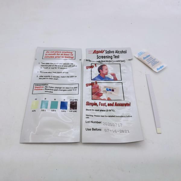 Cheap INVBIO Personal One Step Saliva Alcohol Test Strip 25 Strips / Box for sale