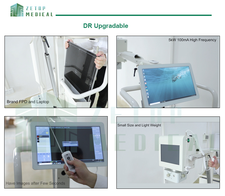 Compact Portable Digital X-Ray Machine with LED Light Source and 10.4inch Touch Screen