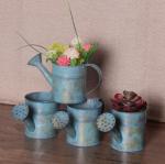 Creative Iron Watering Pot Garden Decoration