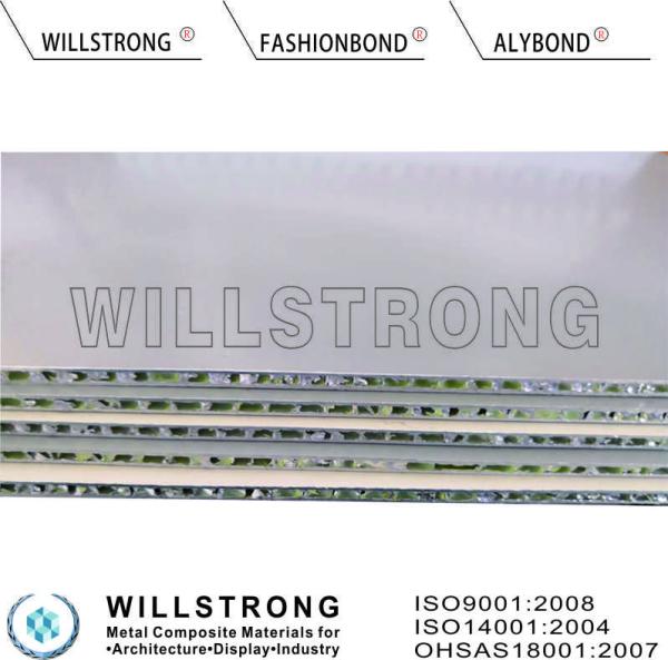 20MM Silver Honeycomb Composite Panels , Economical And Aesthetic Honeycomb