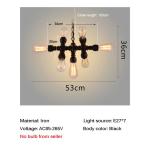 Loft Industrial Style Retro Water Pipe Chandelier Restaurant Aisle Coffee Shop