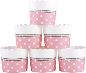 Quality Muffin Cupcake Cases Paper Baking Cups Wrapper in White Dot for Cake Ice Cream Dessert Wedding Birthday Party wholesale