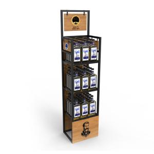 Quality Supermarket Wine Display Shelf Rack Liquor wholesale