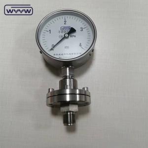 Quality SS316L Diaphragm Seal Pressure Gauge Liquid Filled Anti Corrosive wholesale