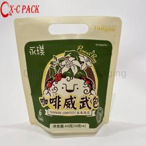 Quality Custom New Design Plastic Mylar Stand up Pouch Diamond Shape Coffee Bean Packaging Bag wholesale