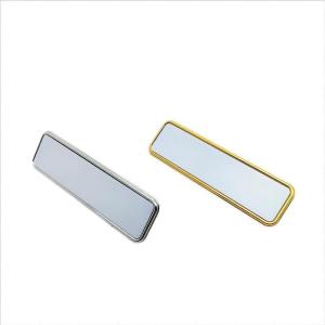 Quality Sublimation Blanks Rectangular Sublimation Metal Name Badge wholesale