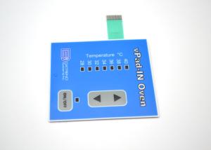 Quality Embossed Tactile Metal Dome Membrane Switch Keypad With LED Display Window wholesale