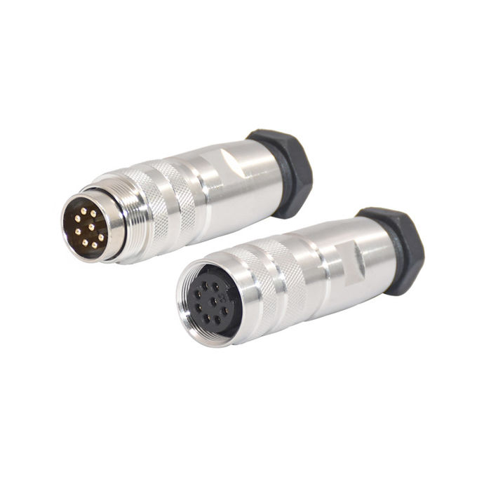 Waterproof IP67 M16 Female Connector Female Shielded Metal Assembly Type